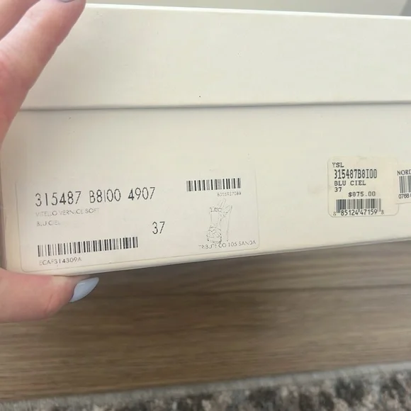 SAINT LAURENT YSL Tribute T-Strap Platform Patent Leather Sandals - Picture 7 of 7